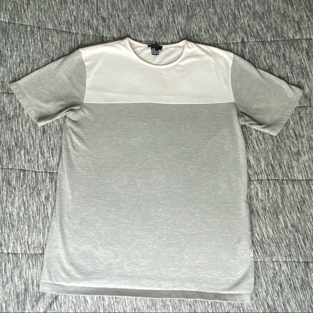 Forever 21 Grey and White Shirt